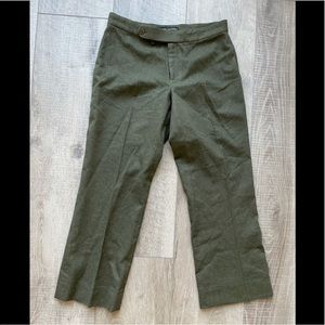Ralph Lauren Black Label Wool Blend Pants in Olive Green Size 6